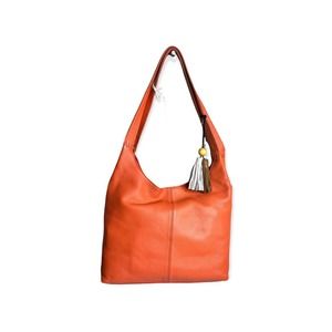 The Sak Hobo Handbag, Huntley Leather Purse, Papaya - Real Authentication